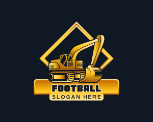 Bulldozer - Excavator Quarry Contractor logo design