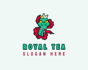 Royal Snake Serpent logo design