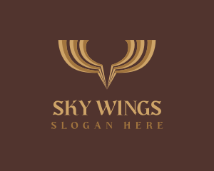 Resort - Premium Golden Wings logo design