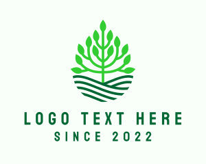 Ecosystem - Tree Field Gardening logo design