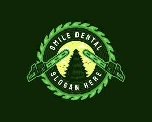 Chainsaw Lumberjack Woodcutter Logo