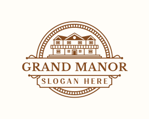 Mansion Villa Real Estate Property logo design