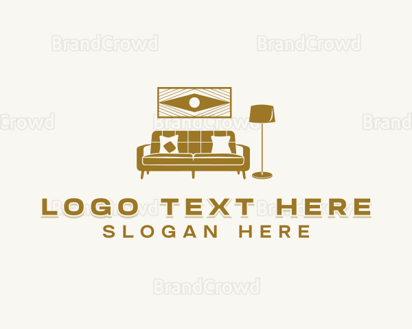 Sofa Furniture Decor Logo