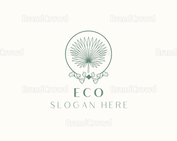 Simple Palm Leaf Logo
