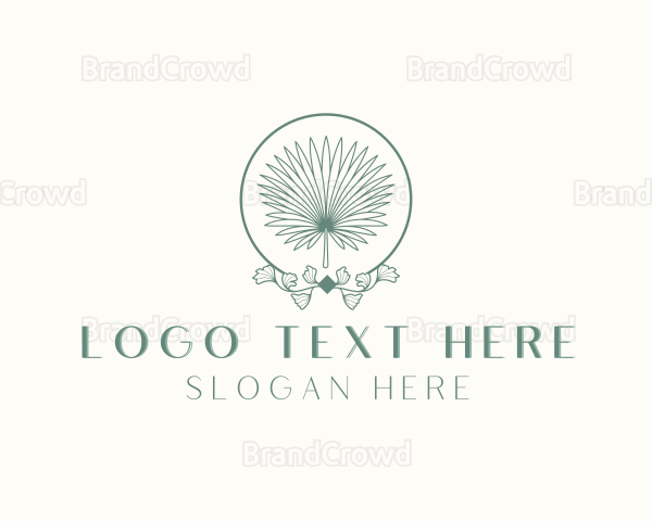 Simple Palm Leaf Logo