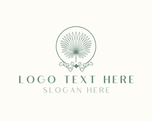 Simple Palm Leaf Logo