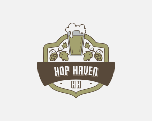 Beer Pub Pint logo design