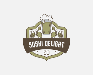 Beer Pub Pint logo design