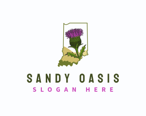 Indiana Dune Thistle logo design