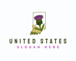 Indiana Dune Thistle logo design