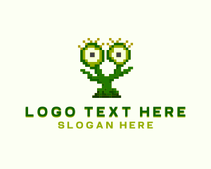 8bit - Digital Pixel Monster logo design