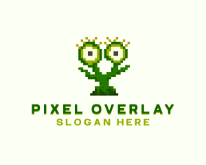 Digital Pixel Monster logo design