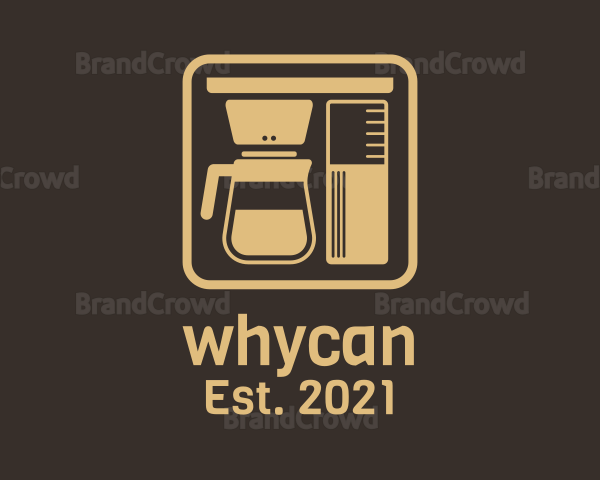 Coffee Brewer Machine Logo