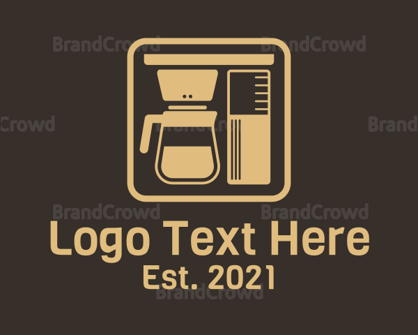 Coffee Brewer Machine Logo