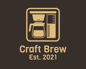 Coffee Brewer Machine logo design