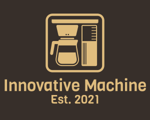 Coffee Brewer Machine logo design