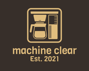 Coffee Brewer Machine logo design