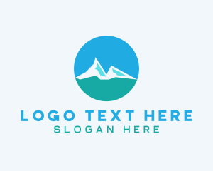 Travel - Mountain Hiking Travel logo design