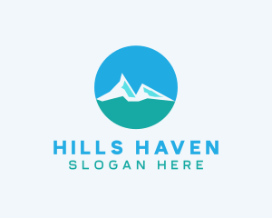 Mountain Hiking Travel logo design