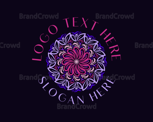 Organic Floral Mandala Logo
