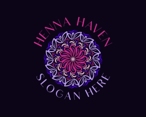 Henna - Organic Floral Mandala logo design