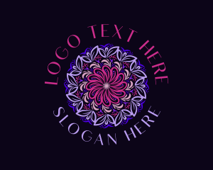 Healing - Organic Floral Mandala logo design