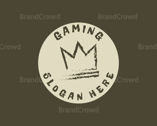 Graffiti Crown Circle Logo