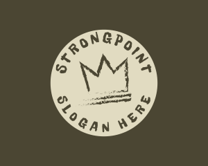 Badge - Graffiti Crown Circle logo design