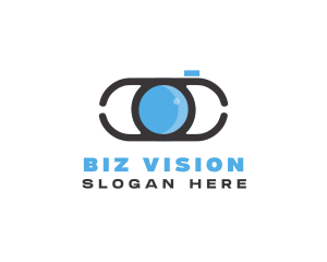 Optical Lens Eye logo design