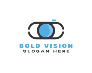 Optical Lens Eye logo design