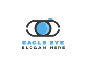 Optical Lens Eye logo design