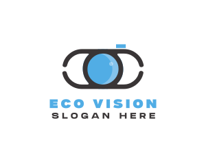 Optical Lens Eye logo design