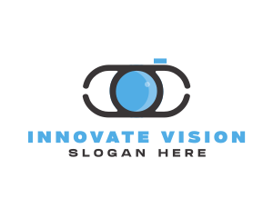 Optical Lens Eye logo design