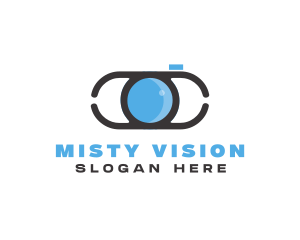 Optical Lens Eye logo design