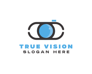 Optical Lens Eye logo design