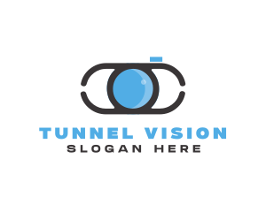 Optical Lens Eye logo design