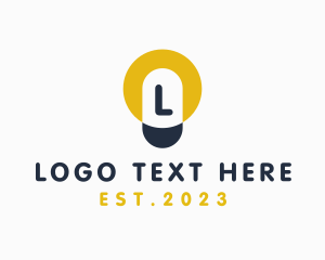 Minimalist - Lightbulb Electric Power logo design