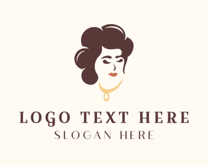 Face - Woman Glam Necklace logo design