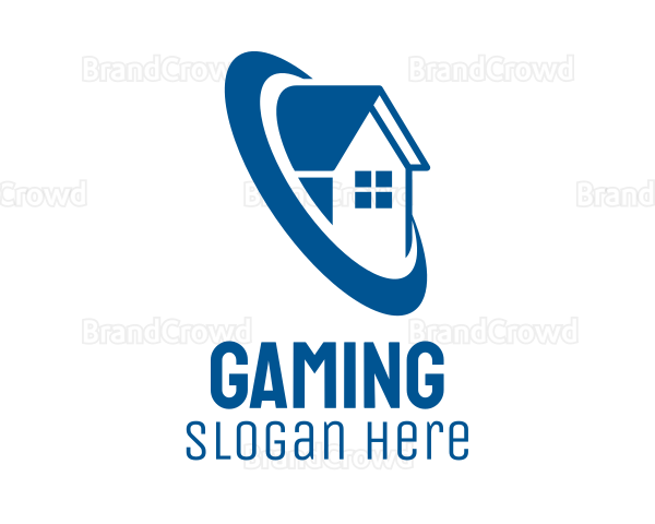 Blue Roofing Village Logo
