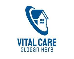 Blue Roofing Village  Logo