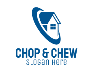 Mortgage - Blue Roofing Village logo design