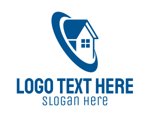 Blue Roofing Village  Logo