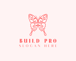 Ornamental Butterfly Beauty Logo