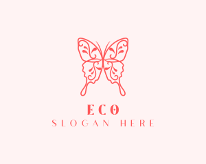 Ornamental Butterfly Beauty Logo