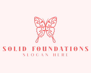 Ornamental Butterfly Beauty Logo