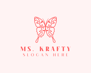 Beauty - Ornamental Butterfly Beauty logo design
