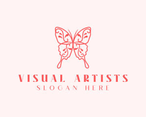 Salon - Ornamental Butterfly Beauty logo design