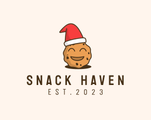 Happy Christmas Cookie logo design