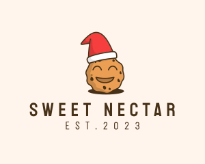 Happy Christmas Cookie logo design