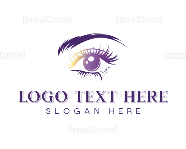 Fashion Cosmetics Eyelash Logo